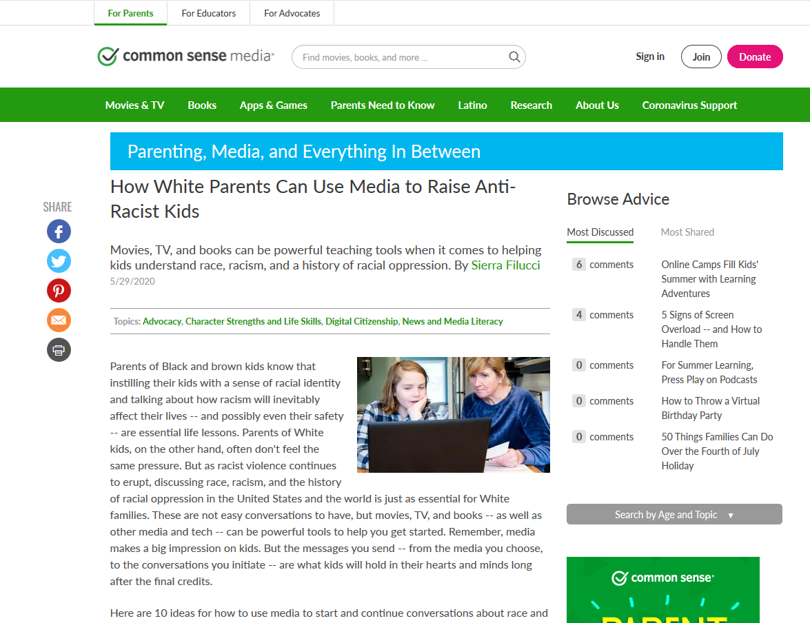 How Parents Can Use Media to Raise Anti-Racist Kids